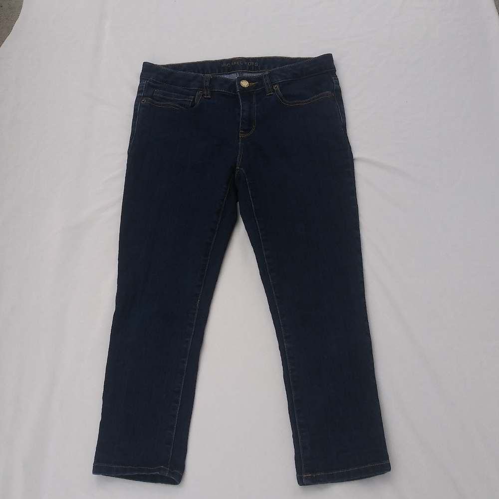 Michael Kors Dark Denim Capris Size 2
